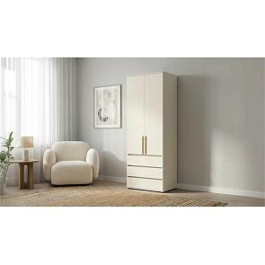 Норд Шкаф 2-х ств.(800) с ящиками (золото) (Кашемир, Кашемир)