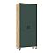 Флэш Прихожая Шкаф (Браш Мени Грин, Дуб Крафт)