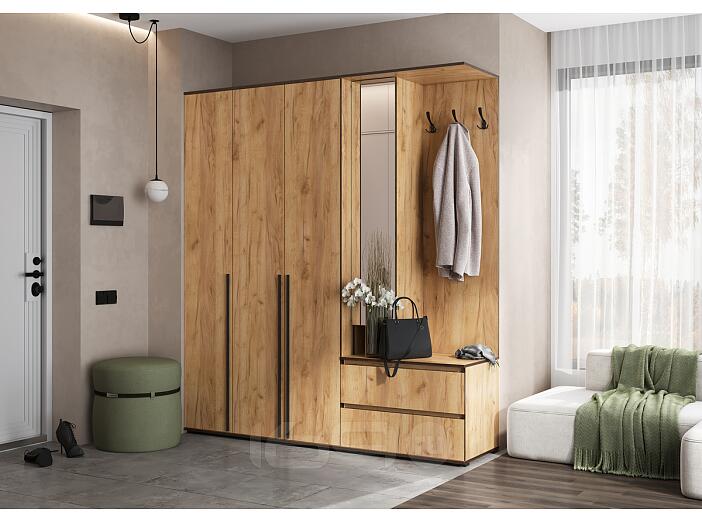 Норд прихожая 1 Дуб Крафт/Дуб Крафт 2000*510*2236