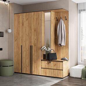 Норд прихожая 1 Дуб Крафт/Дуб Крафт 2000*510*2236