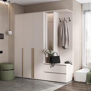 Норд прихожая 1 Кашемир/Кашемир 2000*510*2236