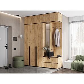 Норд прихожая 2 Дуб Крафт/Дуб Крафт 2000*510*2654