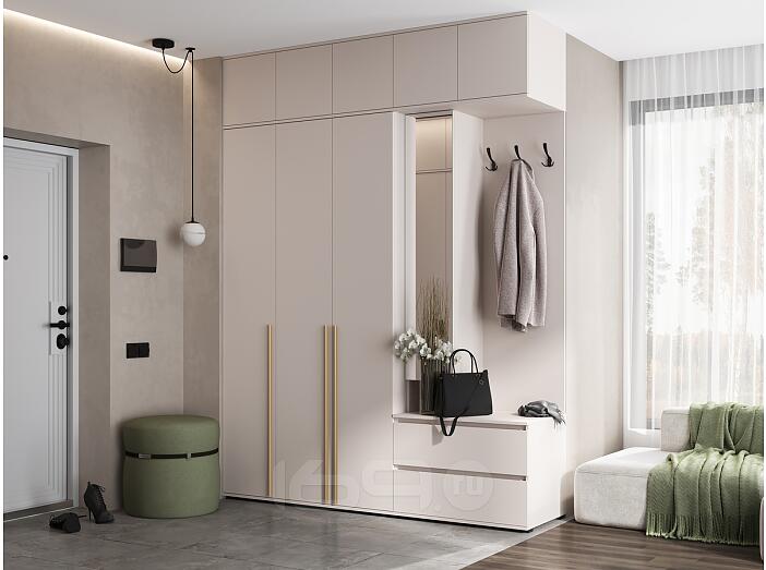 Норд прихожая 2 Кашемир/Кашемир 2000*510*2654