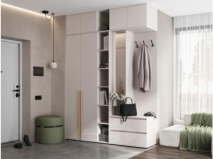 Норд прихожая 3 Кашемир/Кашемир 1900*510*2654