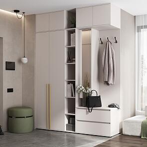 Норд прихожая 3 Кашемир/Кашемир 1900*510*2654