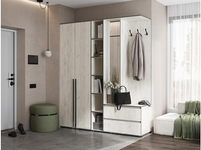 Норд прихожая 4 Дуб Крафт белый/Дуб Крафт Белый 1900*510*2236