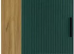 Флэш Прихожая Пенал закрытый (Браш Мени Грин, Дуб Крафт)