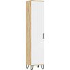 Шкаф 432x414x2130 Флэш Браш Вайт/дуб крафт МДФ
