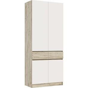 Шкаф 1000x520x2400 Роджина Кашемир, Дуб Крафт серый/дуб крафт серый ЛДСП