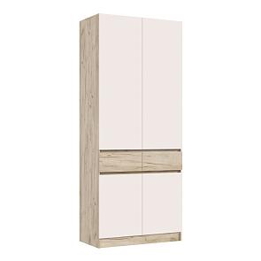 Шкаф 1000x520x2400 Роджина Кашемир, Дуб Крафт серый/дуб крафт серый ЛДСП