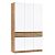 Шкаф 1500x520x2400 Роджина Белый глянец, Дуб Крафт/дуб крафт ЛДСП