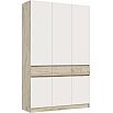 Шкаф 1500x520x2400 Роджина Кашемир, Дуб Крафт серый/дуб крафт серый ЛДСП