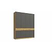 Шкаф 1998x520x2400 Роджина Графит, Дуб Крафт/дуб крафт ЛДСП