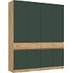 Шкаф 1998x520x2400 Роджина Изумрудный, Дуб Крафт/дуб крафт ЛДСП