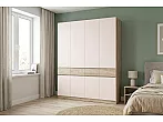 Прихожая Роджина Шкаф 4-х ств (Кашемир/Дуб Крафт серый, Дуб Крафт серый)