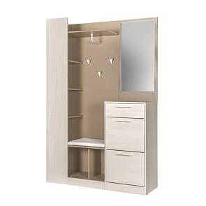 Шкаф Комбинированный Бритни 10.07  Ясень анкор/Латте