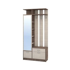 Шкаф комбинированный Глория 136/02 Ясень шимо темный