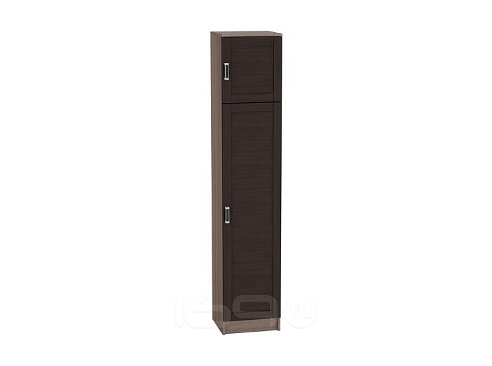 Шкаф одностворчатый бельевой Лофт ШК-121 Wenge Veralinga-Ясень шимо темный