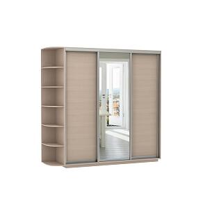 Шкаф-купе D3-06 Дуб молочный глубиной 600 мм