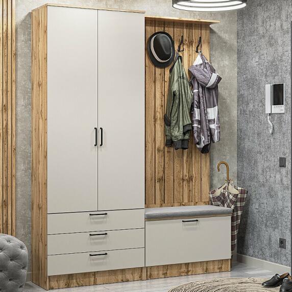 Стиль-03 Cashmere In 2S/Дуб Вотан Дуб Вотан 2110*1600*380