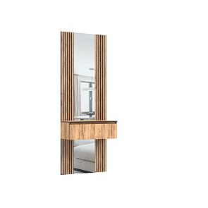 Норд Тумба с зеркалом (Дуб Крафт)