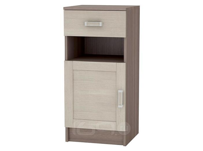 Тумба Лофт ТБ-120 с ящиком Cappuccino Veralinga-Ясень шимо темный
