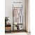 Вешалка гардеробная Leset Стилвуд 12 Черный/Орех лион светлый