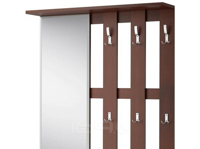 Вешалка с зеркалом Лофт-2 СТЛ.117.03 Орех