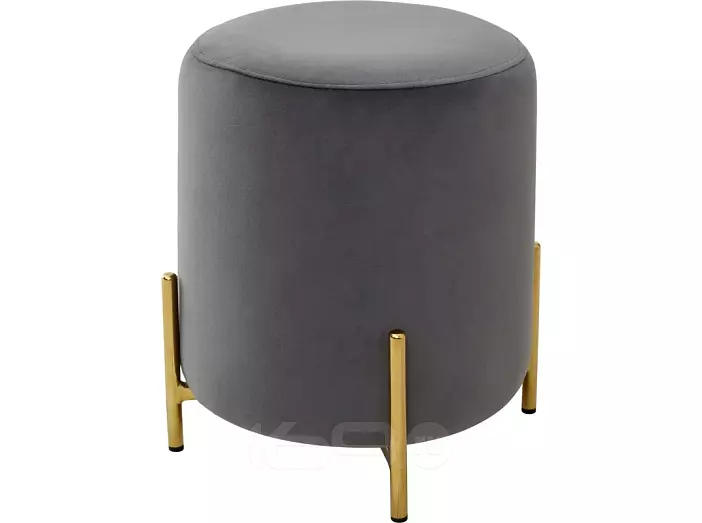 Пуф для гостиной RICE BLUVEL-14 GREY / GOLD 