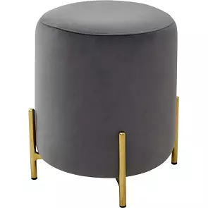 Пуф для гостиной RICE BLUVEL-14 GREY / GOLD 