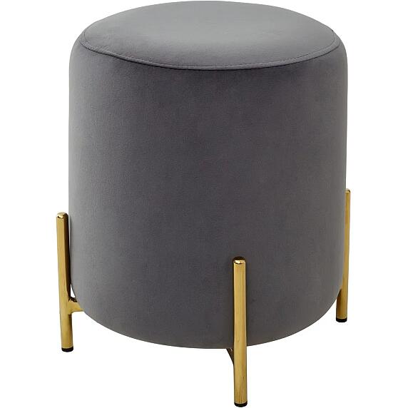 Пуф для гостиной RICE BLUVEL-14 GREY / GOLD  