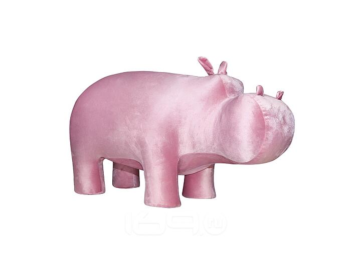 Пуф Leset Бегемот МИНИ Розовый 05 (ВЕЛЮР)