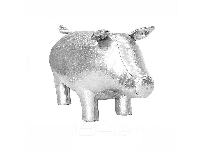 Пуф Leset Кабан МИНИ Серебристый