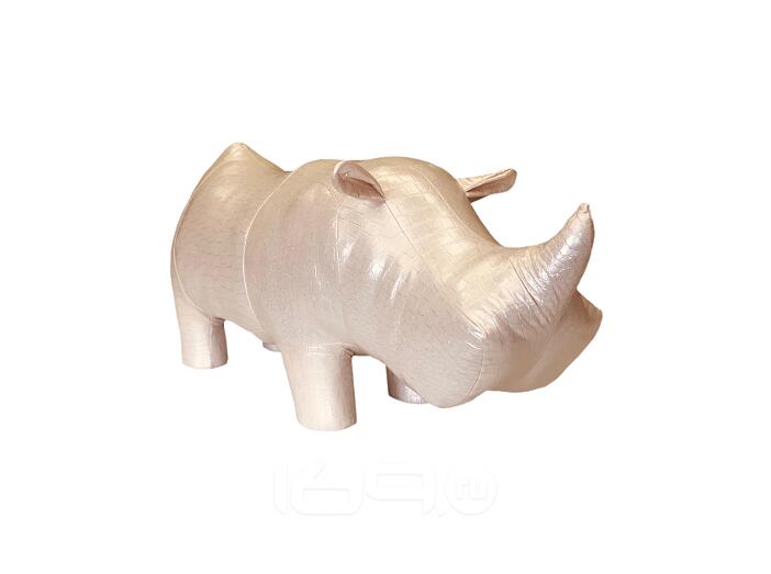 Пуф Leset Носорог Бежево-жемчужный 23849