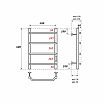 tumb 6 - Полотенцесушитель электрический Point PN06846 П4 400x600 диммер справа, хром Выставочный образец