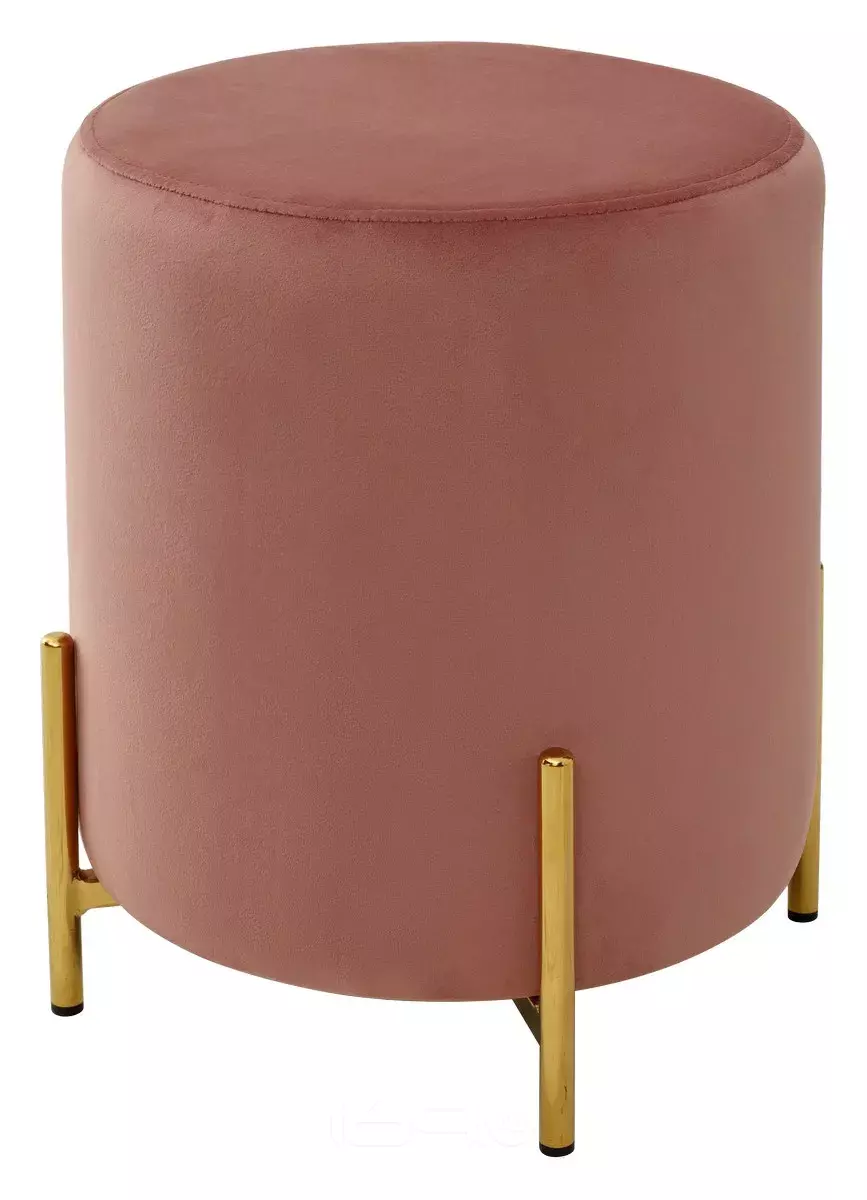 Пуф для гостиной RICE BLUVEL-52 PINK / GOLD Выставочный образец