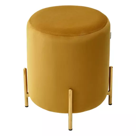 Пуф для гостиной RICE BLUVEL-68 YELLOW / GOLD Выставочный образец
