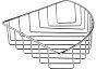 Полка угловая Shelf 105WC00M44