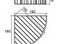 Полка угловая Shelf 105WC00M44