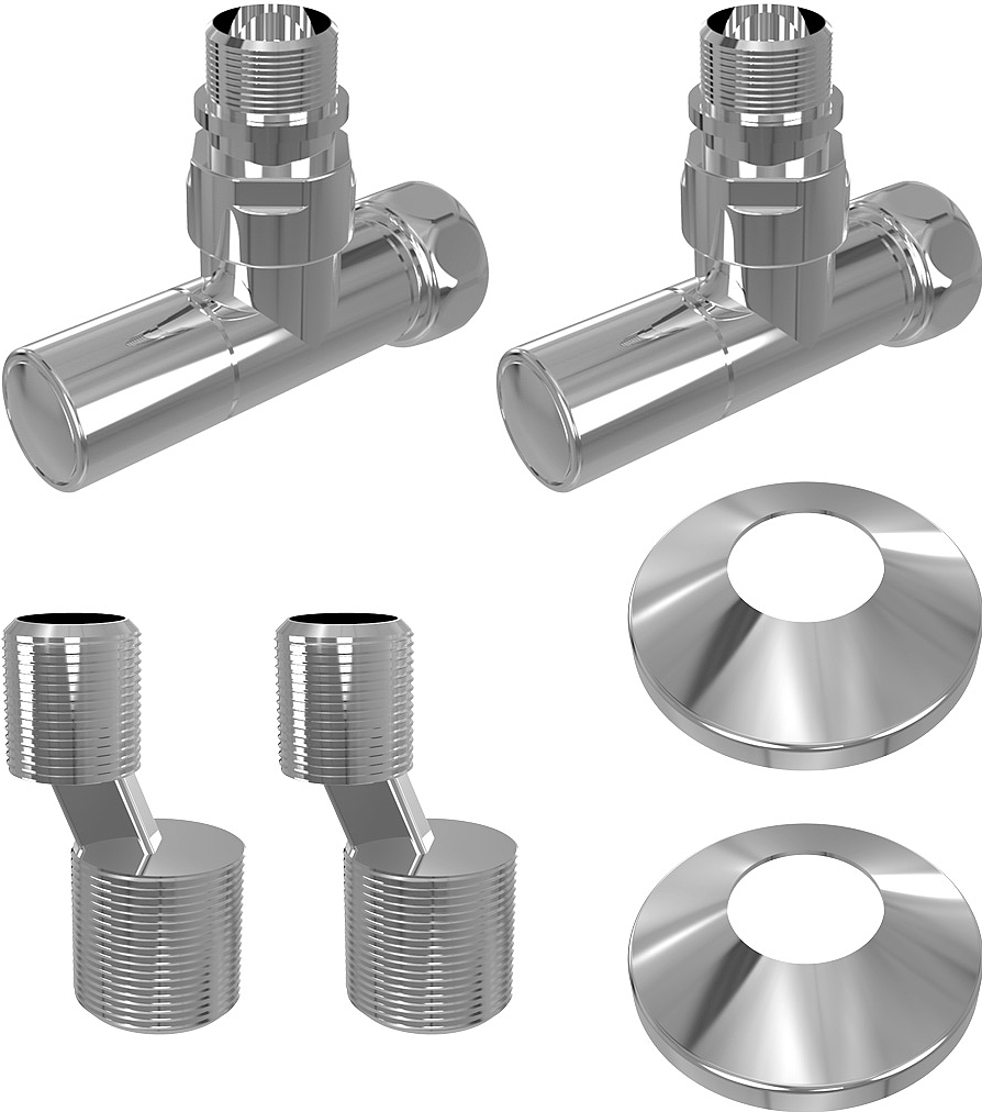 Комплект подключения Lemark LM03412R с круглыми вентилями