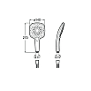 tumb 6 - Душевая насадка Roca Plenum Square 140/3F белый 5B1110CB0