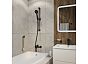 Шланг для душа, черный матовый, силиконовый, 1,5м, Optima Home, IDDIS, OPH15BLi19
