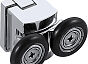 AQ NAA 6121-100 (новый артикул AQ ARI RA 10020CH) Душевая дверь двухэлементная, раздвижная1000x2000 профиль хром, стекло прозрачное