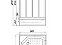 Кабина EF921 душевая PARLY 90*90*215