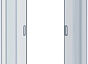 AQ ARI RO10020BL Душевой уголок 1/4 круга, двери раздвижные 1000x1000x2000, профиль черный, стекло прозрачное
