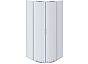 AQ NAA 2142-100 (новый артикул AQ ARI RO10020CH) Душевой уголок 1/4 круга, двери раздвижные 1000x1000x2000, профиль хром, стекло прозрачное