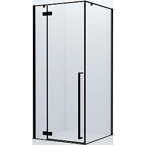 Душевое ограждение, квадр., черный ал. проф., 90x90x195, Slide, IDDIS, SLI6BS0i23