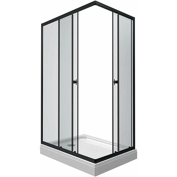 Душевое ограждение Triton Вента-Блэк 120х80 с поддоном