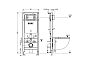 Комплект 2 в 1: инсталляция и клавиша смыва, белая, Optima Home, IDDIS, OPH0000i32K