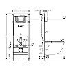 tumb 5 - Комплект 2 в 1: инсталляция и клавиша смыва, белая, Optima Home, IDDIS, OPH0000i32K